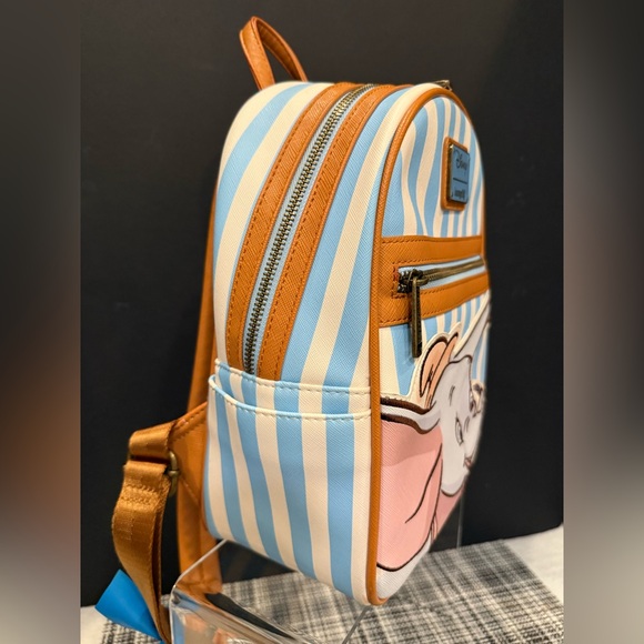 🐘 Loungefly x Disney Dumbo Mini Child Backpack – Blue Stripe - Picture 7 of 10
